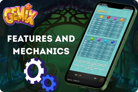 Gemix slot features mechanics gameplay